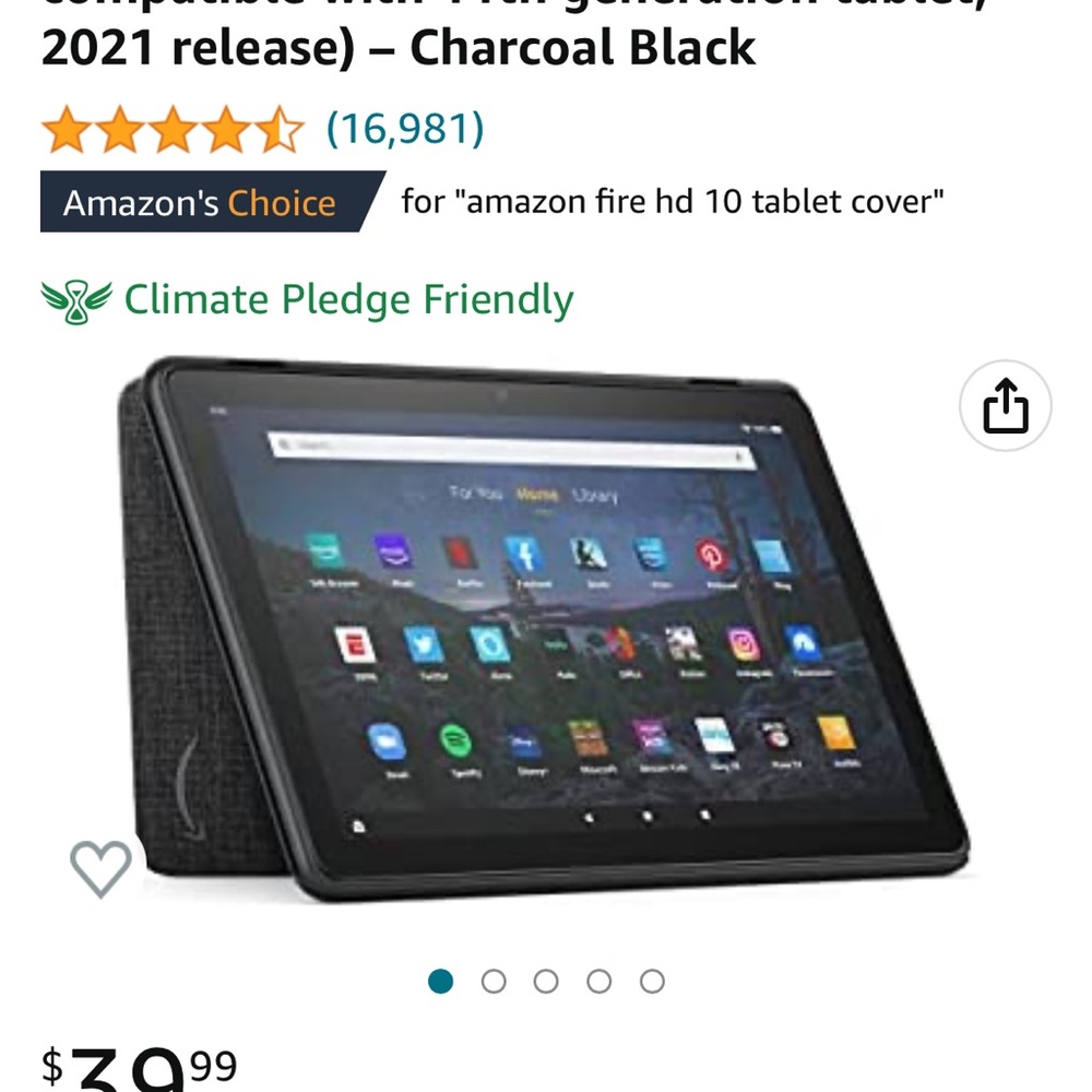 Fire Tablet & Case (Still in box)